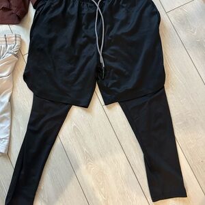 Amazon Essentials Black Athletic Shorts with Leggings